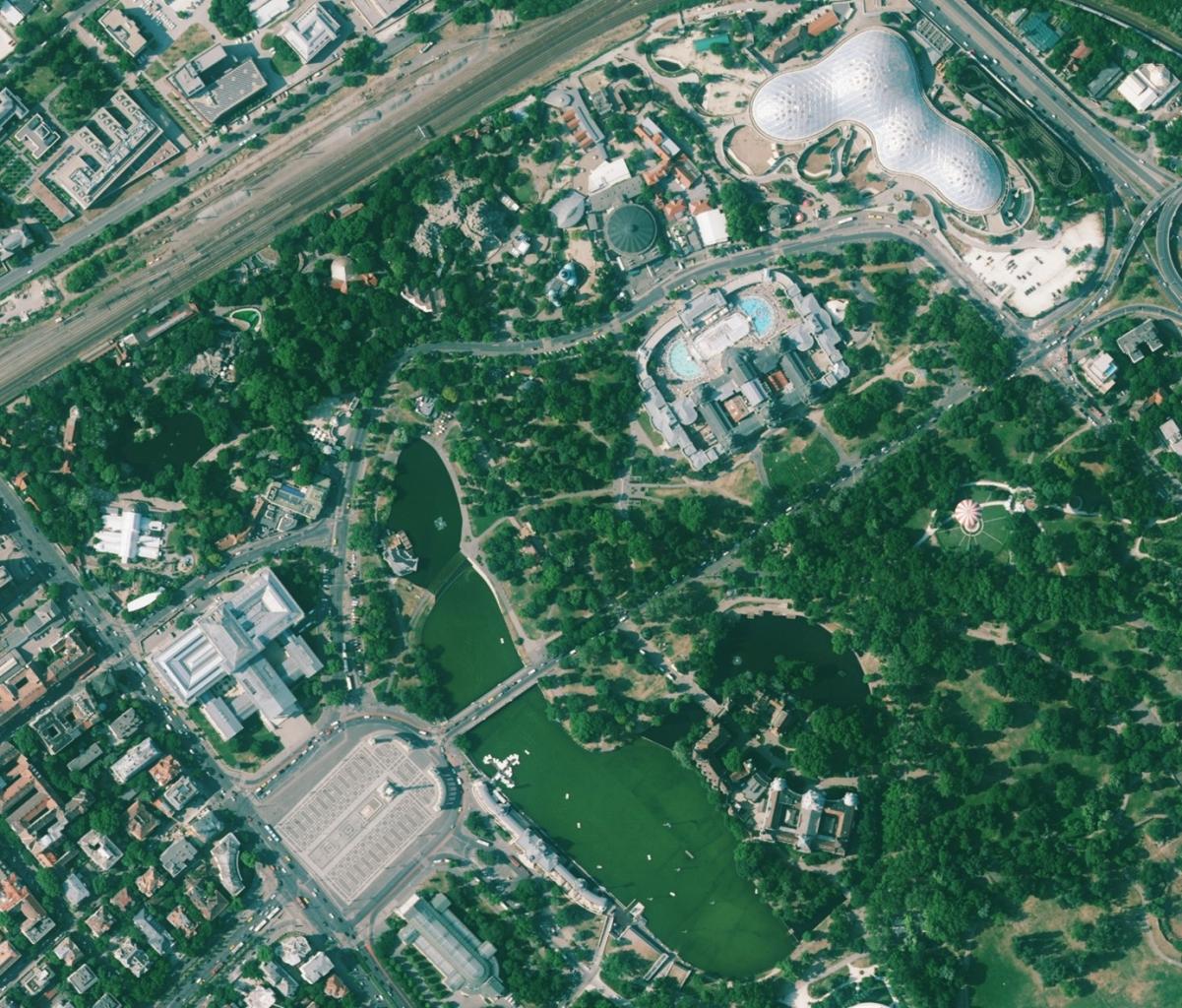 ortófotó Budapestről