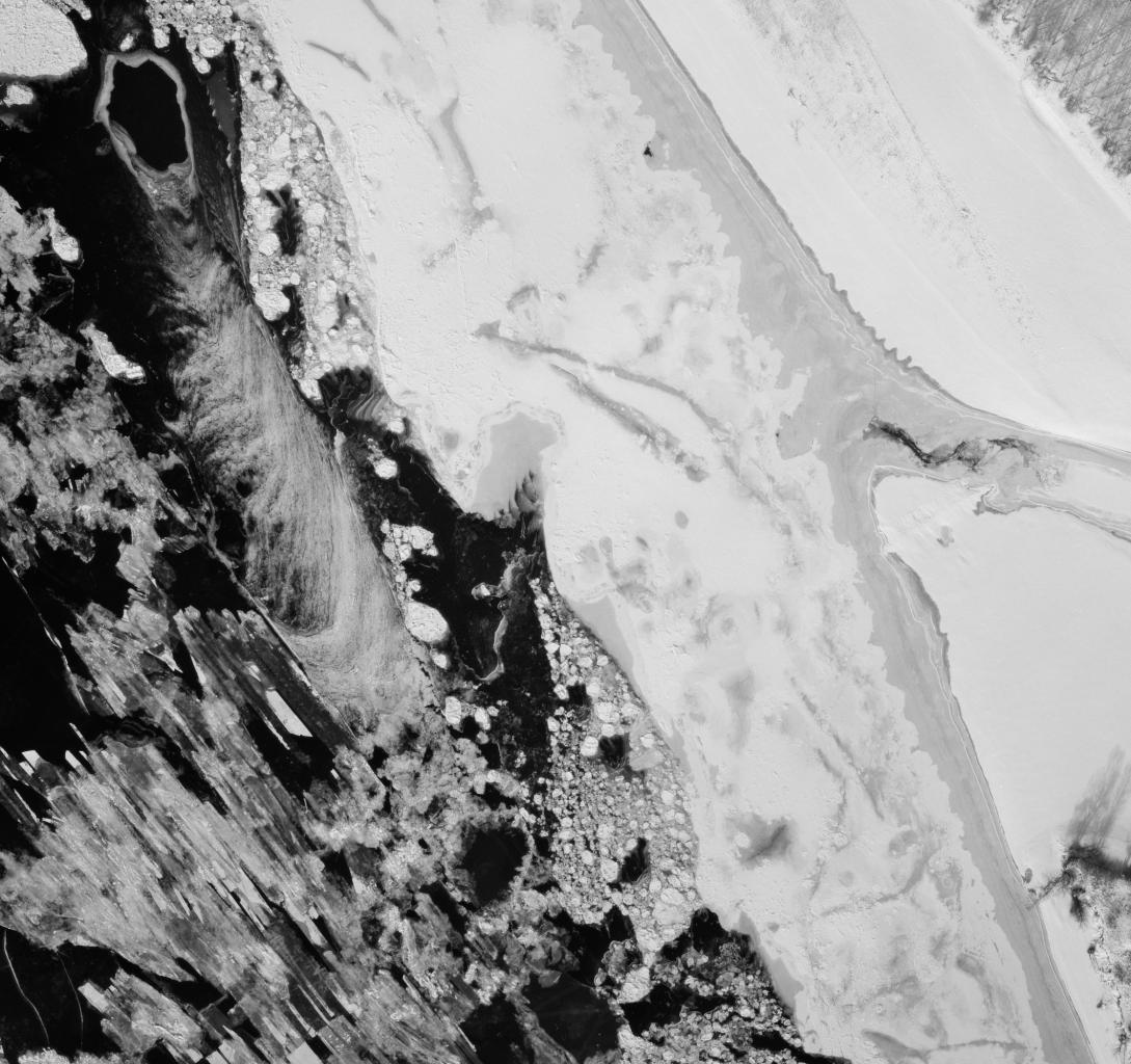 Jegesedés a Dunán Homorúdnál 1985-ben